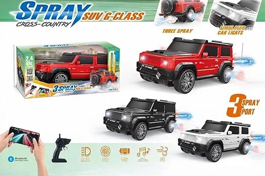 Remote Control Spray SUV Toy Car with LED Lights1.webp