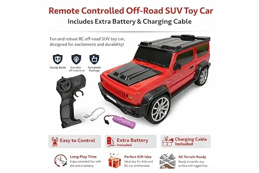 Remote Control Spray SUV Toy Car with LED Lights2.webp