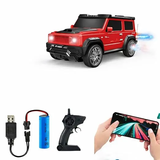 Remote Control Spray SUV Toy Car with LED Lights5.webp
