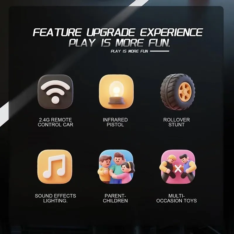 Magicwand 2-Player Infrared Battle RC Car Toy with Dual Remotes4.webp