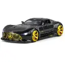 GOGA ENTERPRISES Mercedes Benz AMG GT Super Sports car Metal Body with Light and Sound Open Doors Pull Alloy Toy Car for Girls & Boys