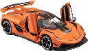 GOGA ENTERPRISES Die Cast Vehicles with Sound and Light Car Orange Supercar with Opening Doors