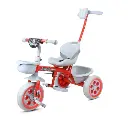 GOGA ENTERPRISES Kids Musical Tricycle with Parental Control Handle, 1-5 Years, 25 kg Capacity, EVA Tyres with Seat Belt