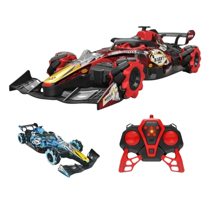 Stunt Toy Remote Control Smoke Car with LED Lights for Kids Stunt Drift Rc High Speed Racer Toys 25 KM/H 2.4Ghz 360° Rotation Fast
