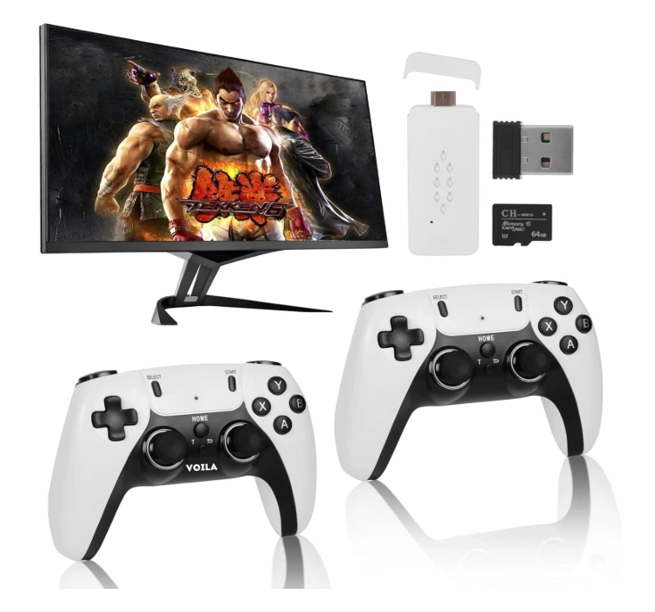 SA Edition Wireless Console Video Game for TV- 4K Ultra HD | Gaming Console | Built-in 32000 +TV Games & 64 GB, Plug & Play |52 Emulators| 2.4G Stick for all age Group