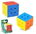 Color to Color Matching 3X3X3 High Speed Magic Cube Puzzle Toy - Adjustable Tightness and Stickerless
