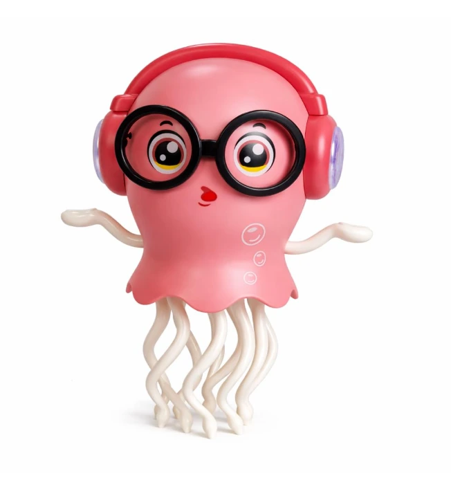 Dancing Octopus Baby Toy | Electric Crawling & Swinging Squid, Interactive Tummy Time Toy for Kids 3+ Years | Musical & Sensory Fun, Birthday Gifts for Boys & Girls (Green & Pink)