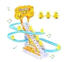 Electric Duck Slide Track Set with Lights & Music Automatic Escalator Toy