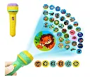 LESER 3 Slides 24Patterns Mini Projector Torch Toy Slide Flashlight Projector Torch for Kids Lamp Education Learning Night Light Before Going to Bed(Random Slides)